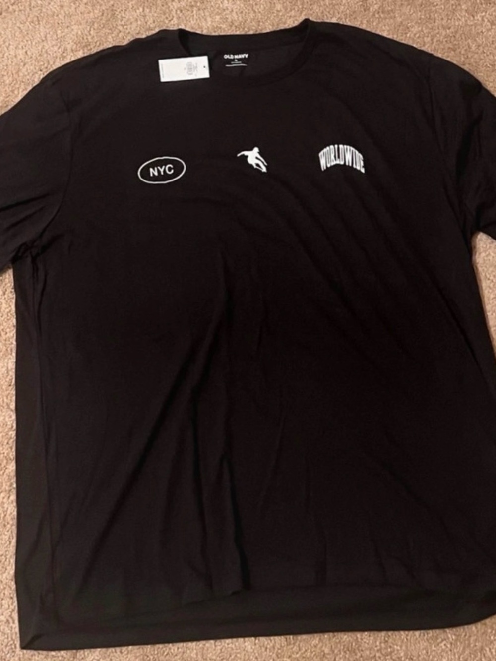 Old Navy Men's Crew-Neck Graphic T-Shirt - NYC- Regular Fit -Size XL NWT